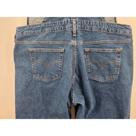 Levis Bib Overalls Vintage Style Womens 2-Horse Brand Denim Blue Jean Farmcore - Picture 10 of 16